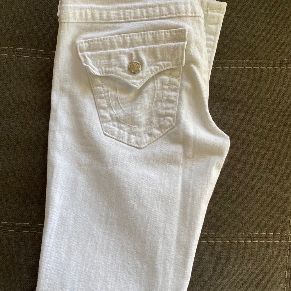 True Religion White Becky Jeans